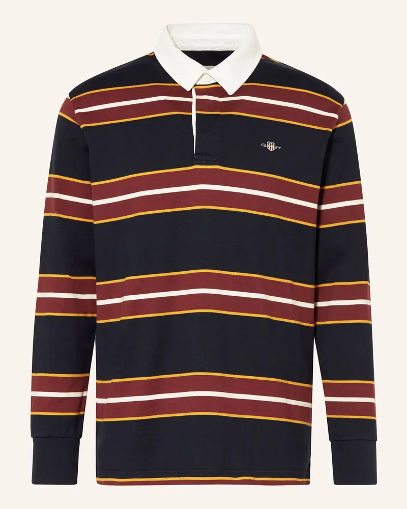 Gant Strick-Poloshirt Dunkelblau