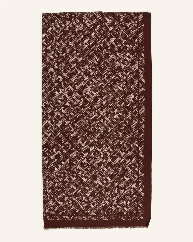 Tommy Hilfiger Schal braun Dunkelbraun