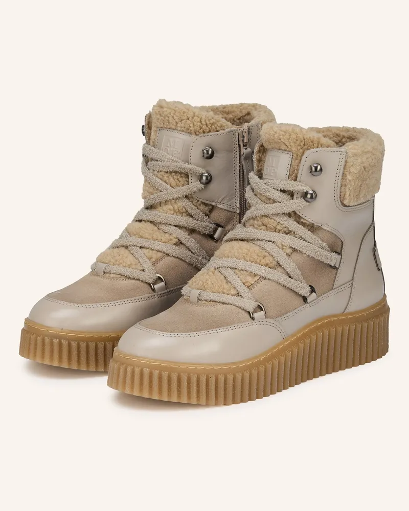 Marc O'Polo Schnürboots BIANCA Taupe