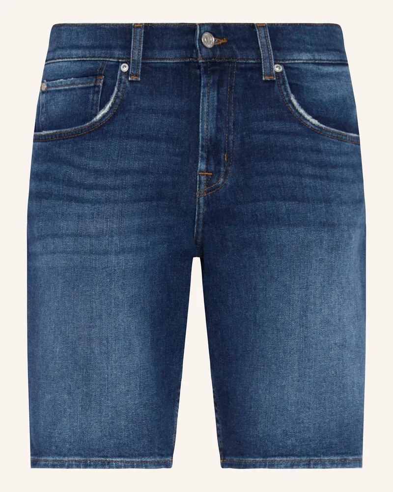 7 for all mankind REGULAR Denim Shorts Blau