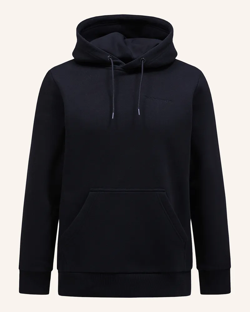 Peak Performance Original Small Logo Hood Kapuzensweatshirt schwarz Schwarz