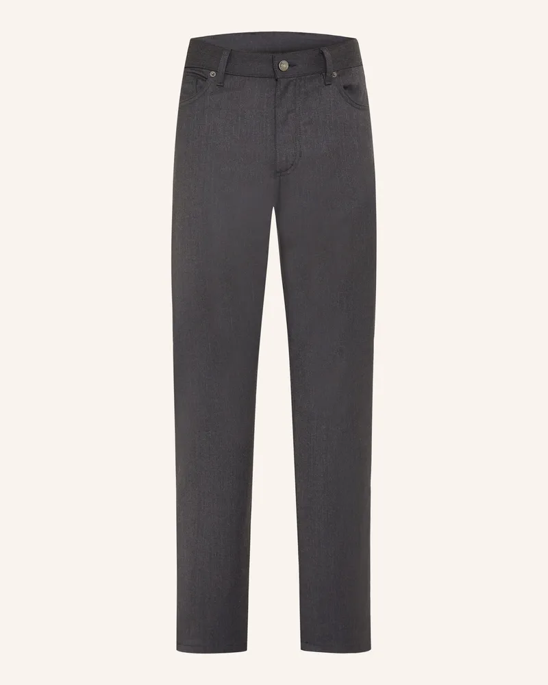 Ermenegildo Zegna Hose Slim Fit Dunkelgrau