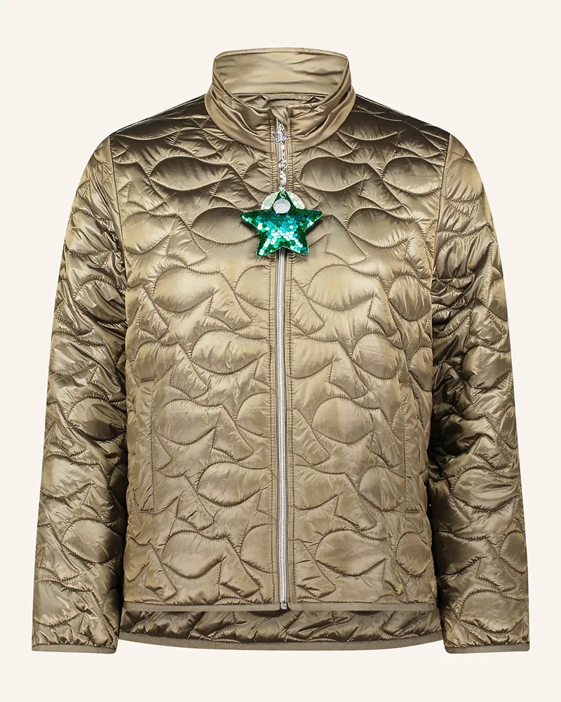 Cartoon Steppjacke gruen Khaki
