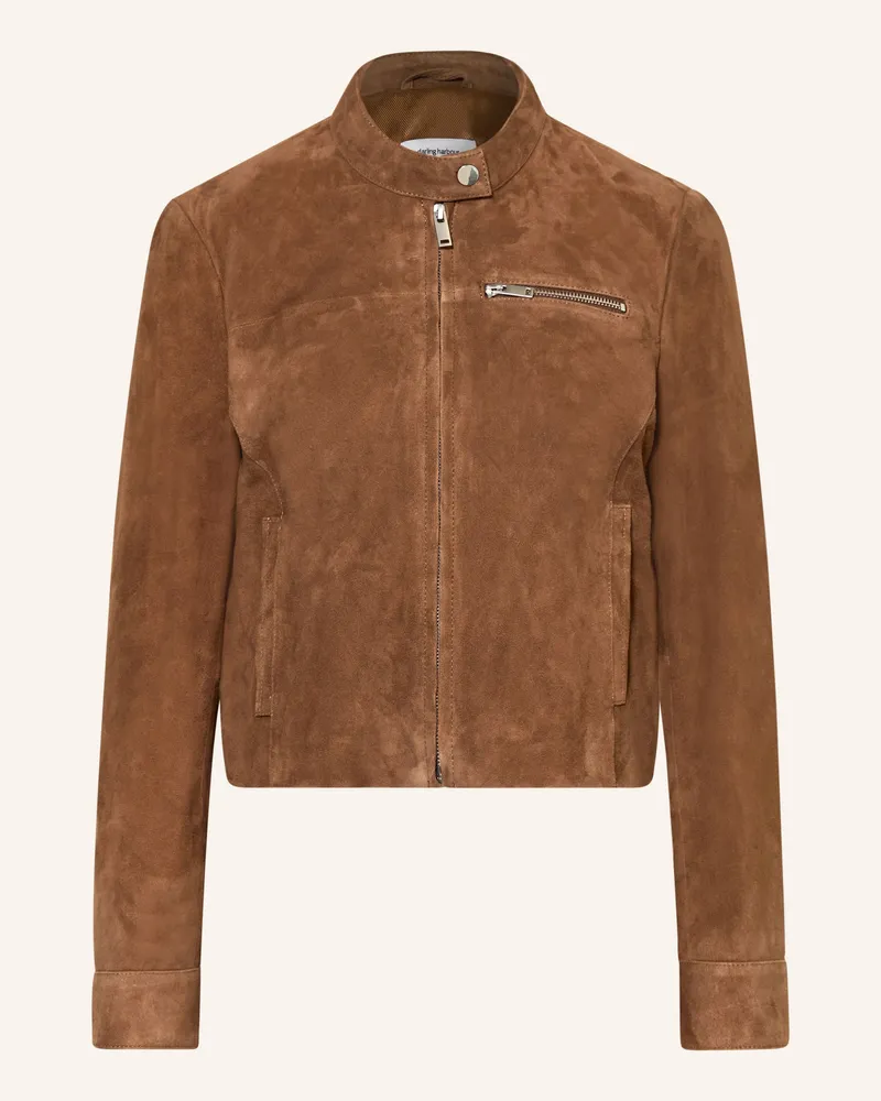 Darling Harbour Lederjacke braun Hazelnut