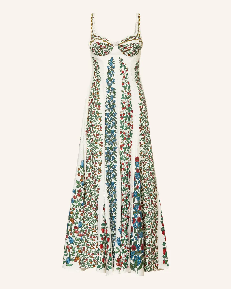 FARM Rio Kleid Fruit Beauty Mit Leinen Und Spitze weiss Weiss
