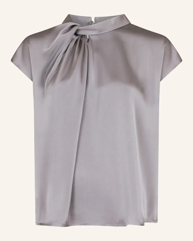 Neo Noir Blusenshirt FLEUR aus Satin Grau