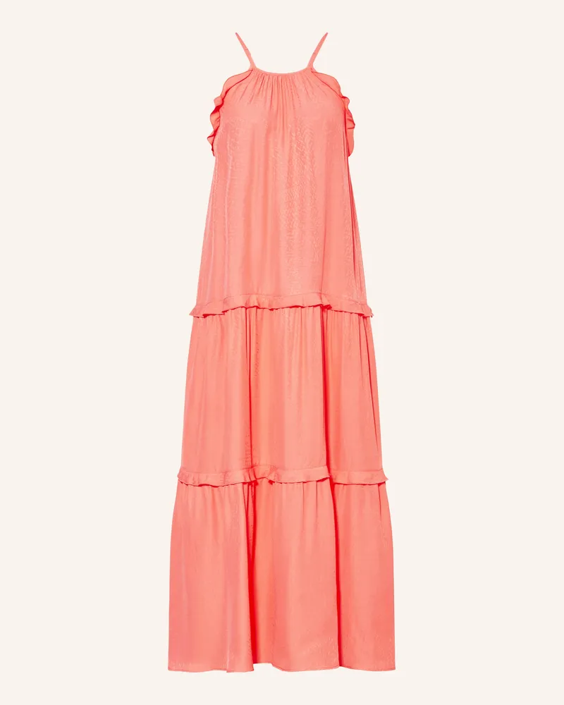 Lala Berlin Kleid Daau Mit Rüschen pink Hellorange