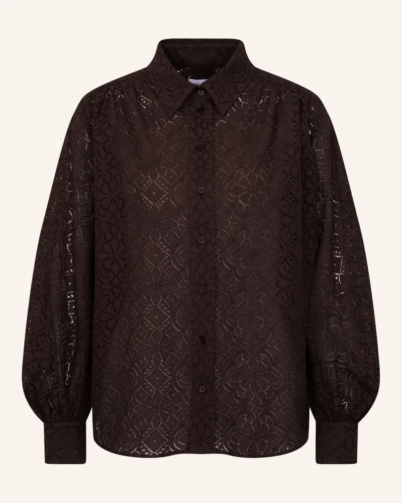 Seidensticker Hemdbluse braun Braun