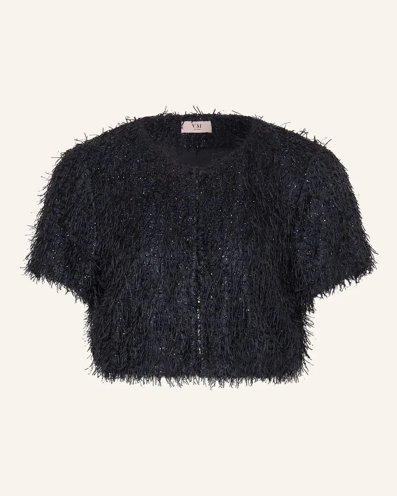 Vera Mont Bolero Mit Glitzergarn blau Dunkelblau