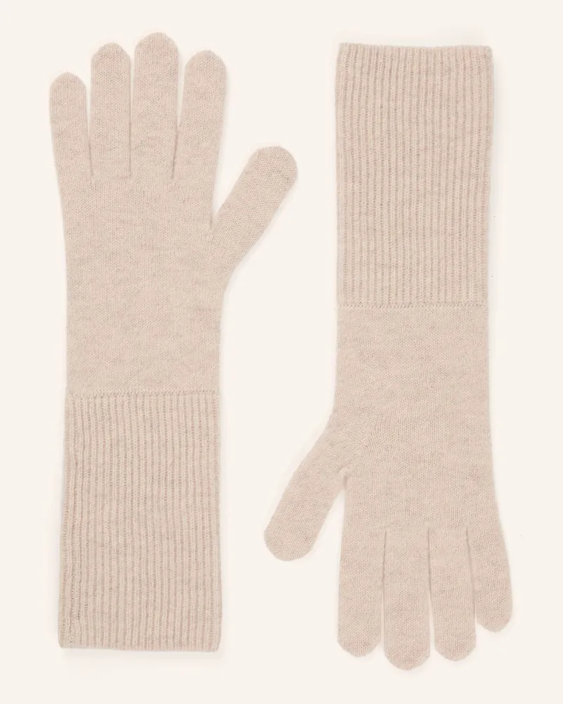 Darling Harbour Handschuhe Aus Cashmere beige Pebble