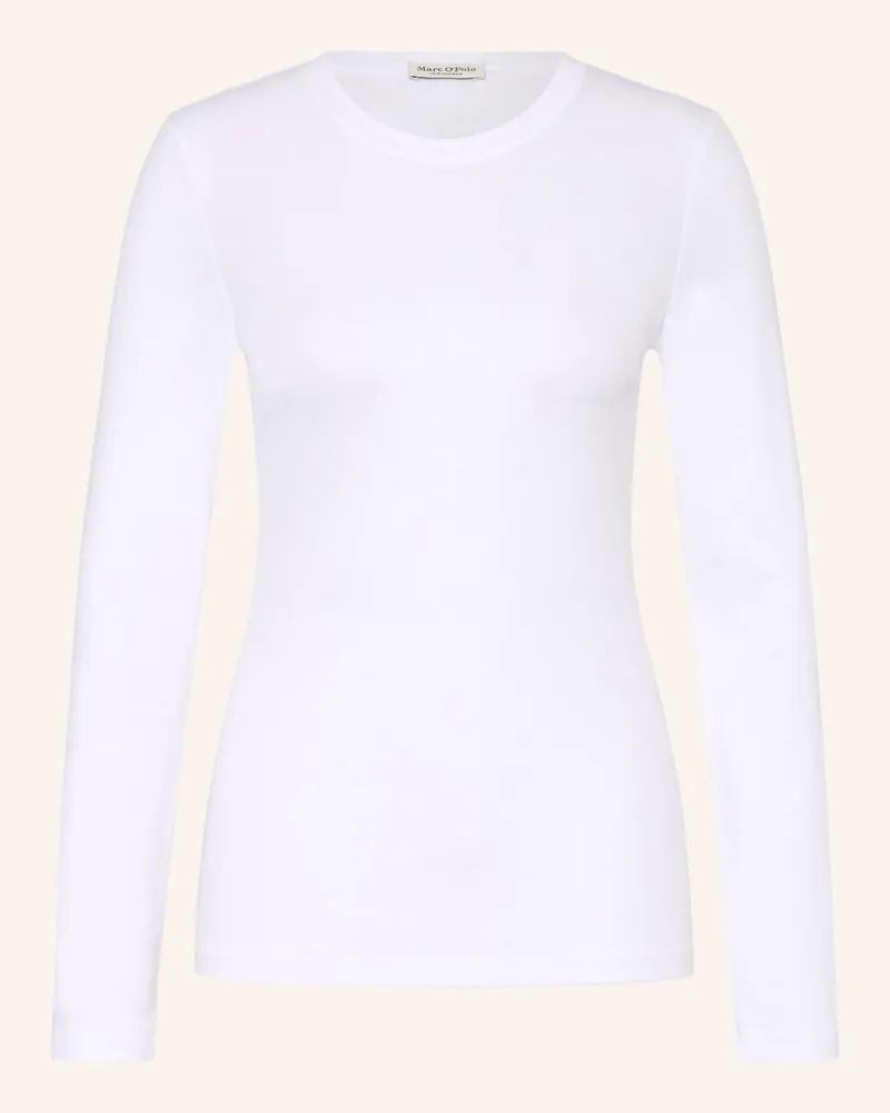 Marc O'Polo Longsleeve weiss Weiss