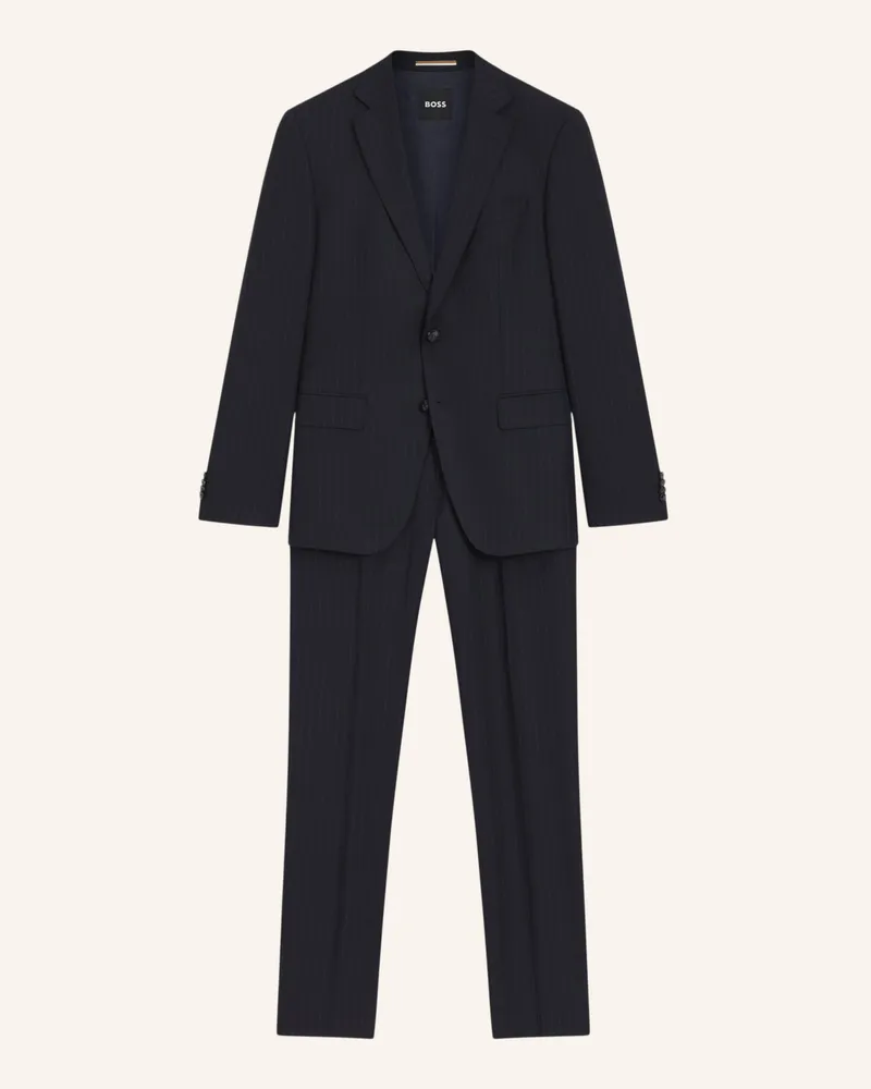 HUGO BOSS Business Anzug H-HUGE-2PCS-253 Slim Fit Dunkelblau