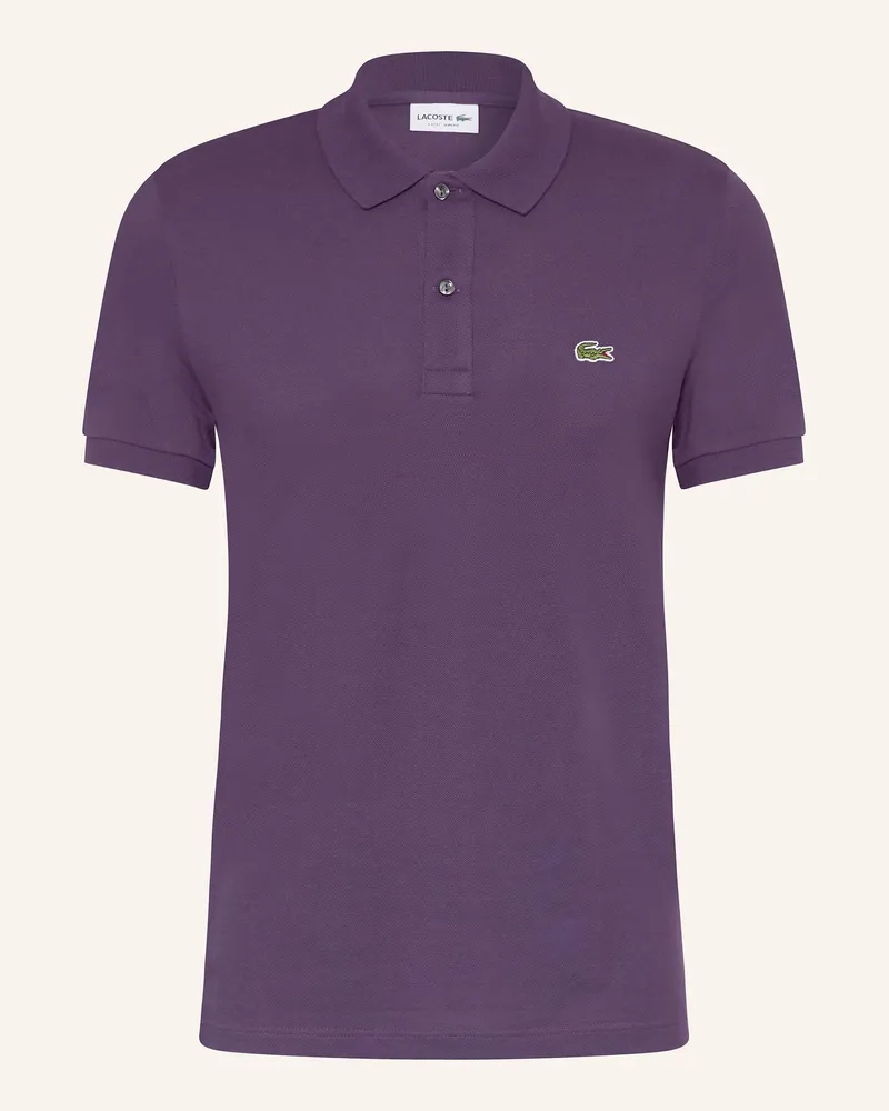 Lacoste Piqué-Poloshirt Slim Fit Dunkellila
