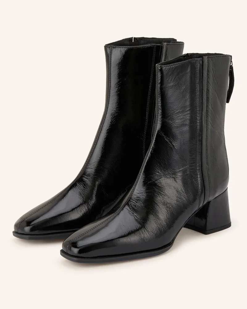 Unisa Lackstiefeletten LUCAS Schwarz