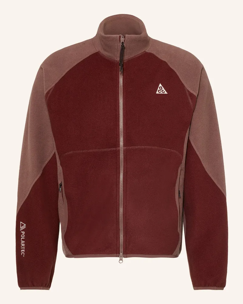 Nike Fleecejacke Acg "Wolf Tree" rot Dunkelrot