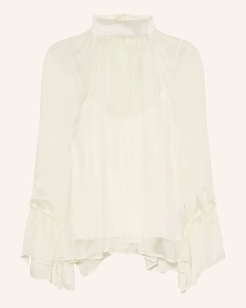 Luisa Cerano Schluppenbluse weiss Creme