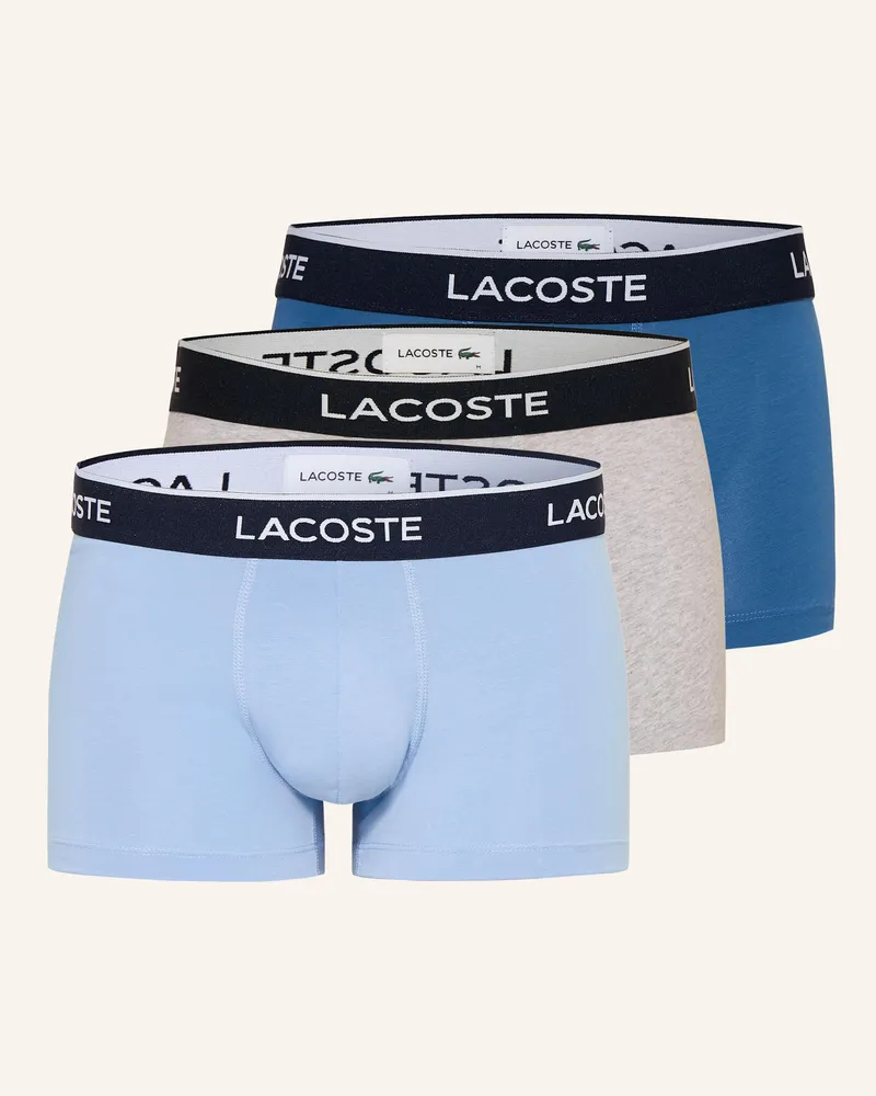 Lacoste 3er-Pack Boxershorts Blau