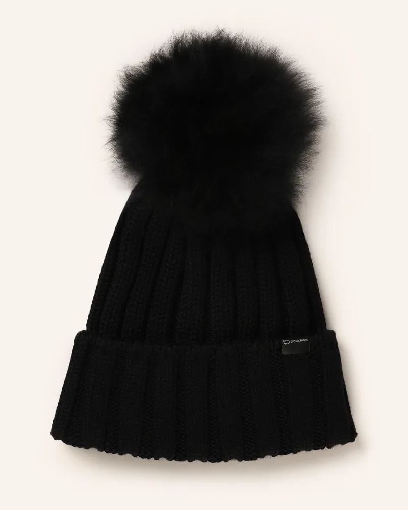 Woolrich Mütze Schwarz