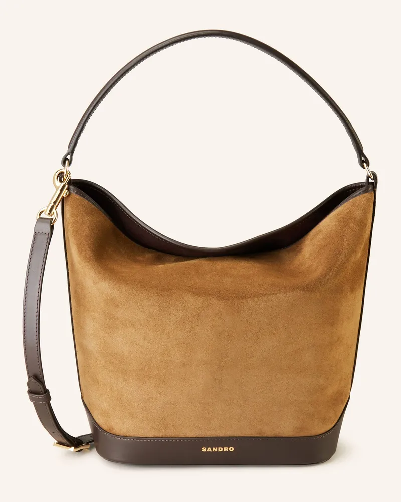 Sandro Beuteltasche braun Camel