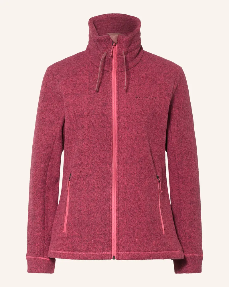 Vaude Fleecejacke Skomer Winter pink Dunkelrot
