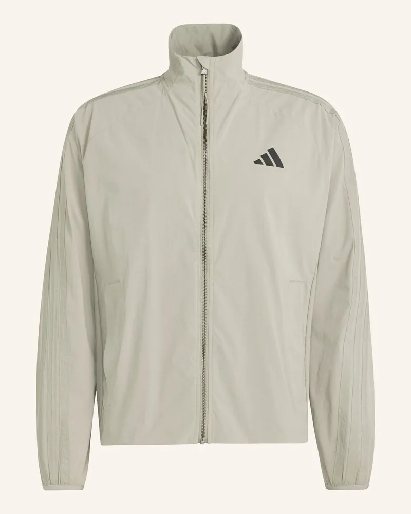 adidas City Tech 3-Streifen Trainingsjacke gruen Silber