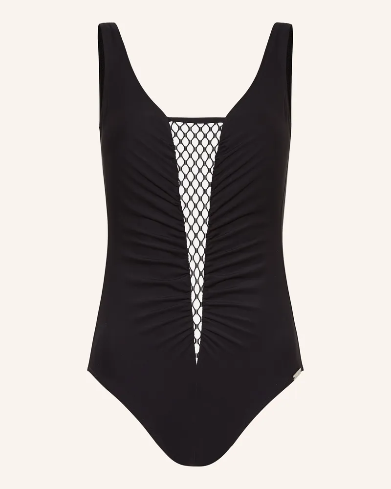 Charmline Shape-Badeanzug TEXTURED DIMENSION Schwarz