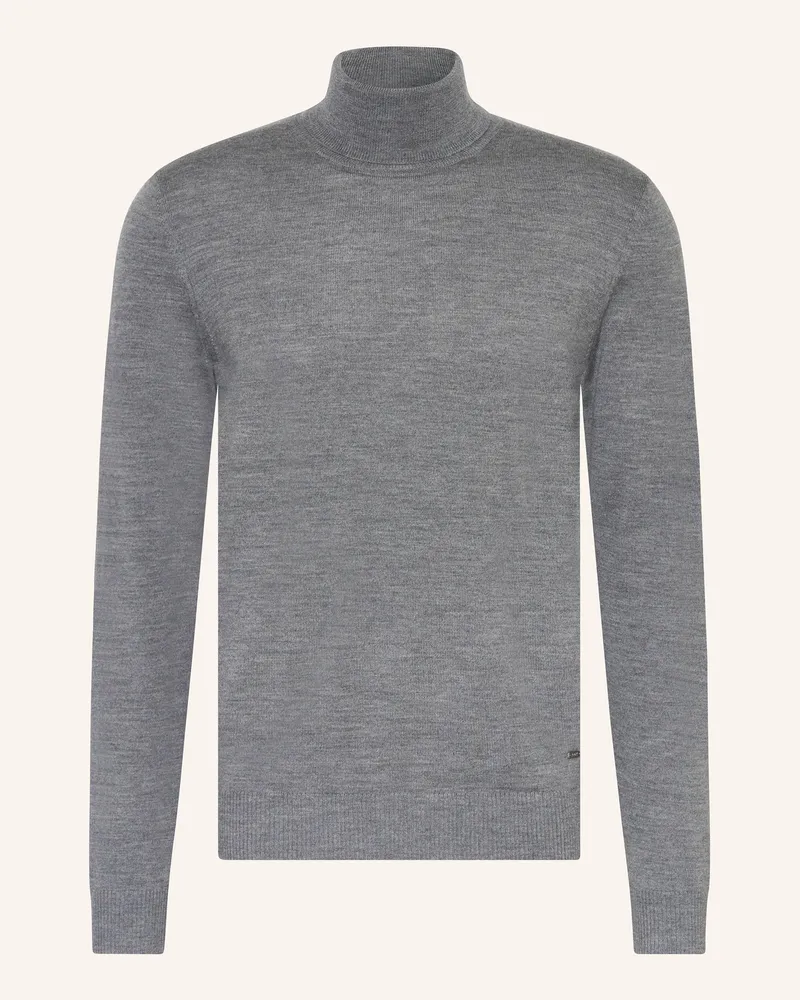 JOOP! Rollkragenpullover DONTE aus Merinowolle Grau