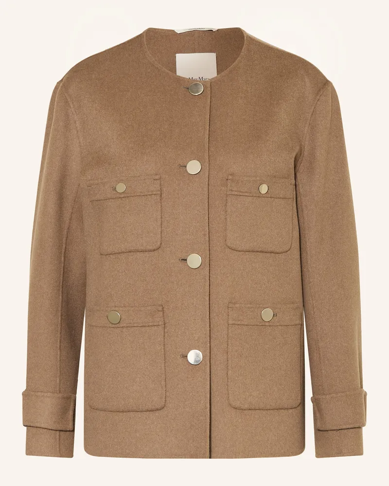 Max Mara Cabanjacke Alba braun Hellbraun