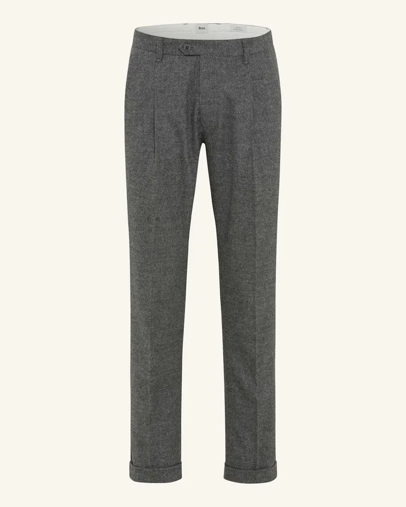 Brax Chino|Bundfaltenhose Style Tino silber Silber