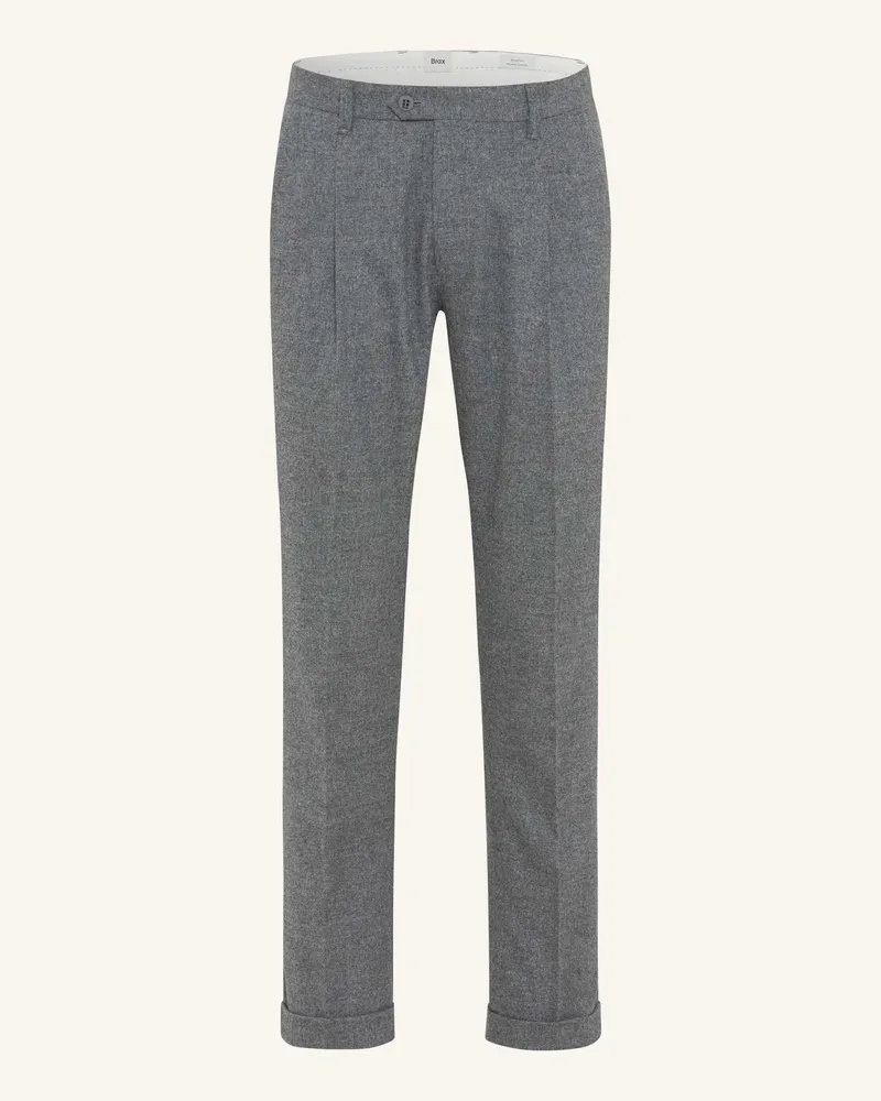 Brax Chino|Bundfaltenhose Style Tino silber Silber