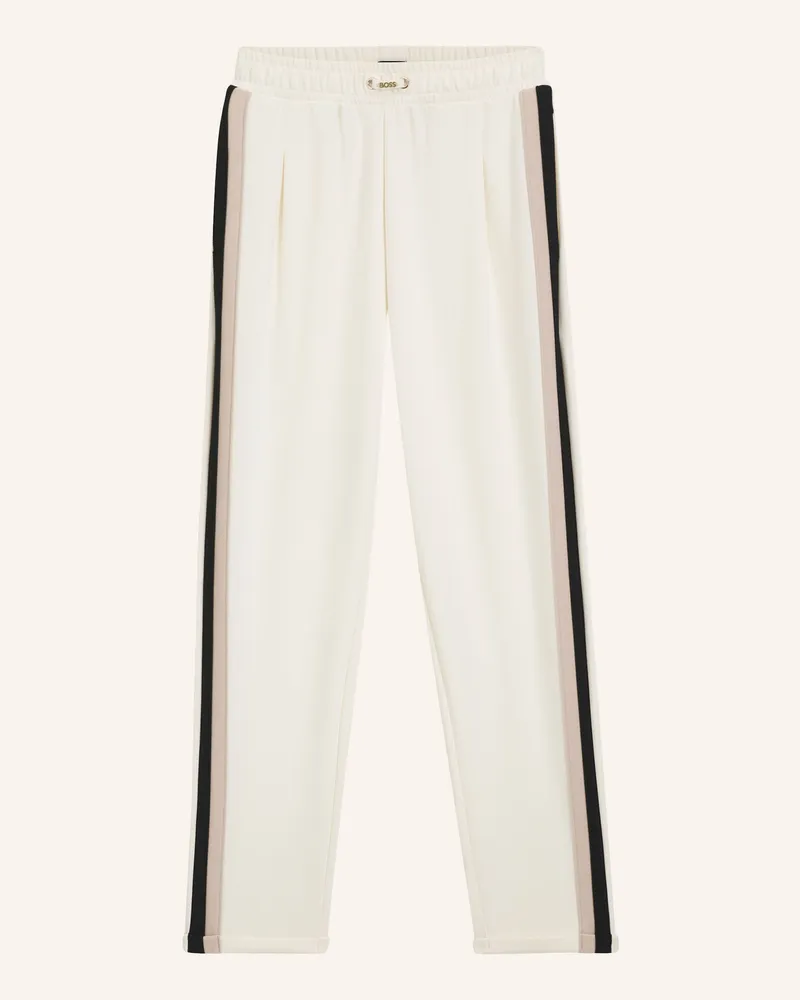 HUGO BOSS Loungewear Unterteil Mirage_Pants Tapered 100% Not Applicable beige Weiss