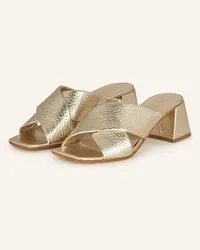 Darling Harbour Mules - GOLD Gold