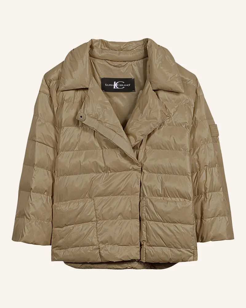 Luisa Cerano Steppjacke Mit 3/4-Arm gruen Khaki