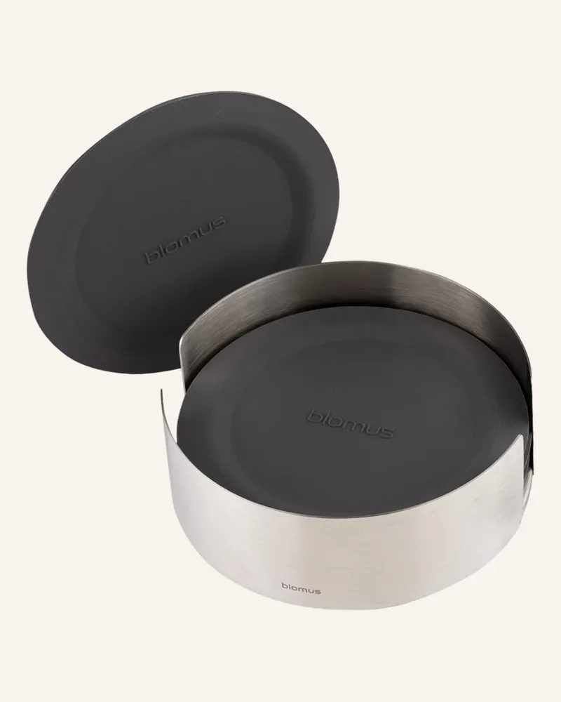 Blomus 6er-Set Untersetzer Lareto grau Silber