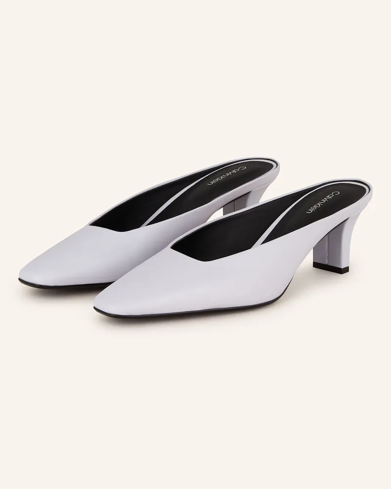 Calvin Klein Mules Hellgrau