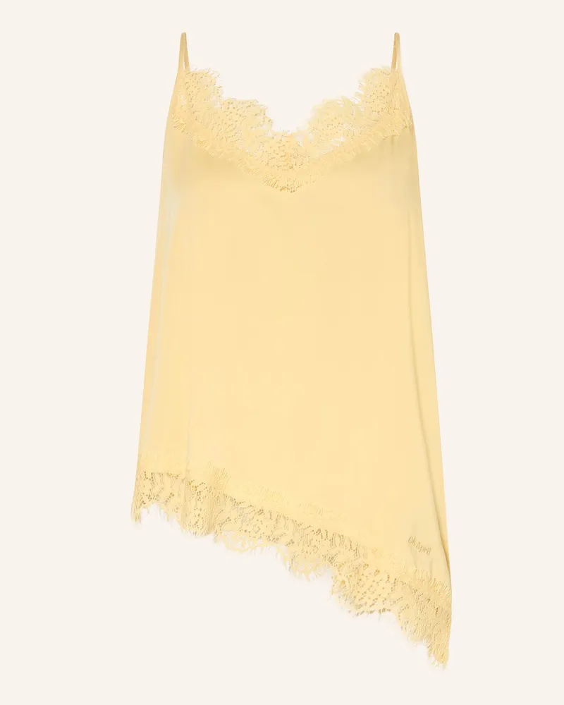 OH APRIL Satintop TAMI mit Spitze Gelb