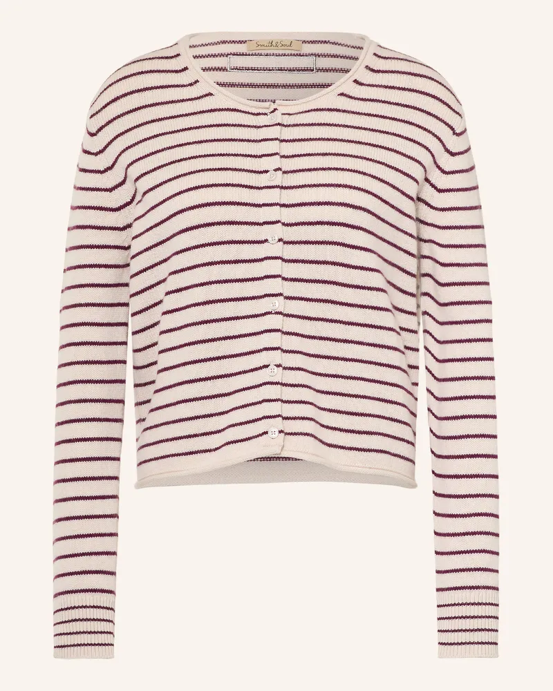 Smith & Soul Strickjacke rot Creme