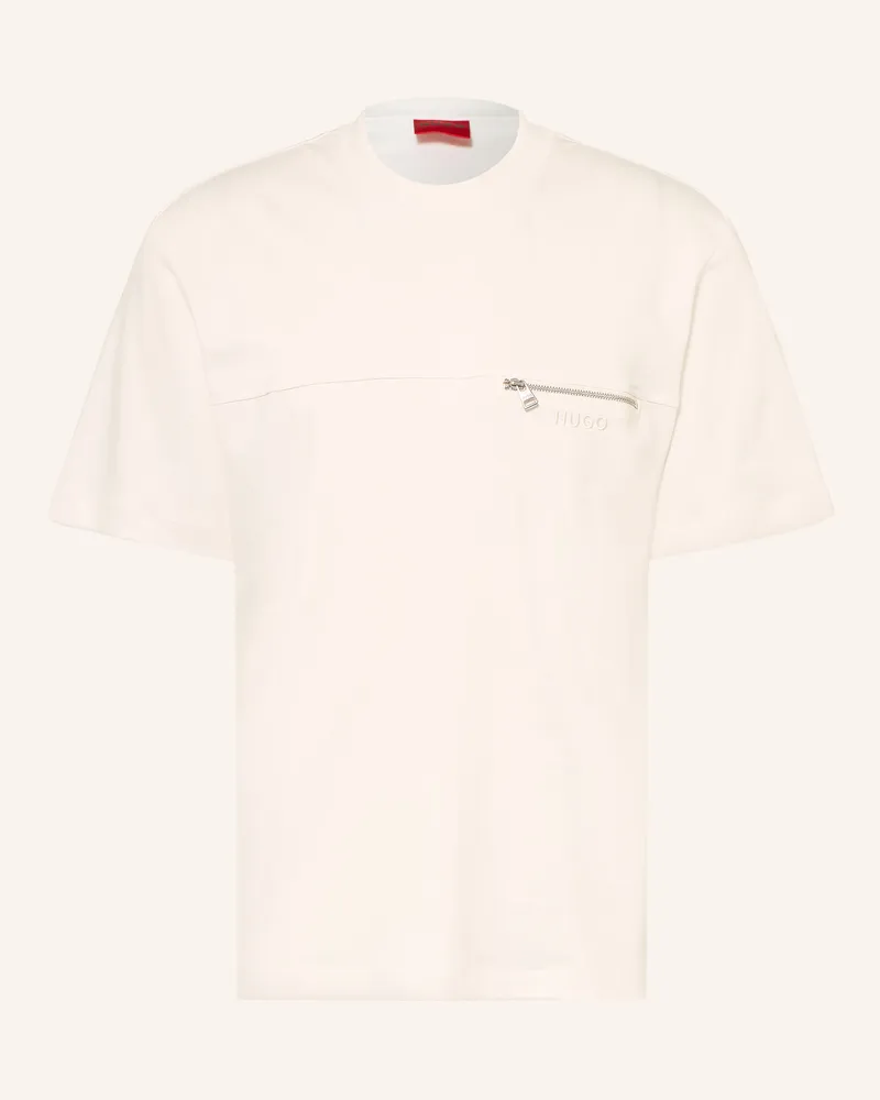 HUGO BOSS T-Shirt Derenn weiss Creme