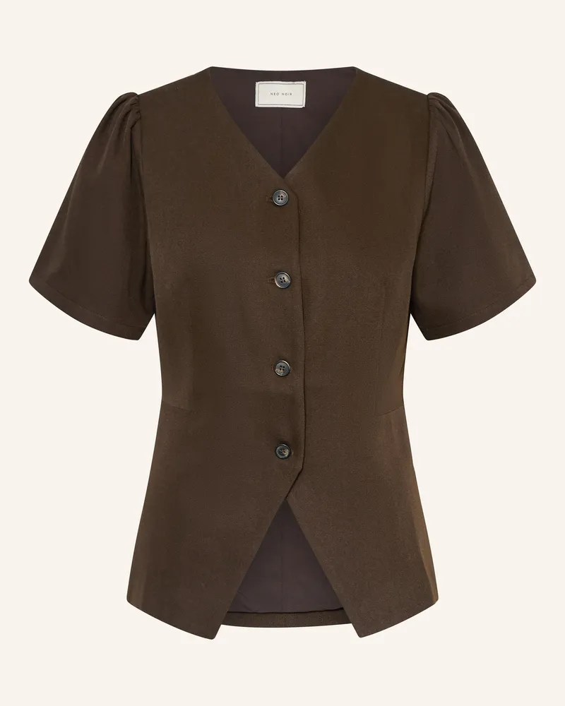 Neo Noir Bluse Jules braun Dunkelbraun