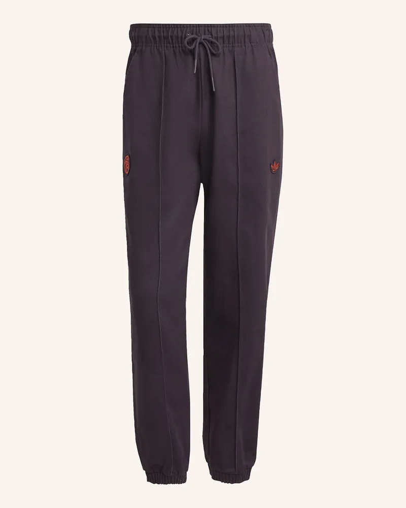 adidas Fc Bayern München Terrace Icons Drill Hose lila Schwarz