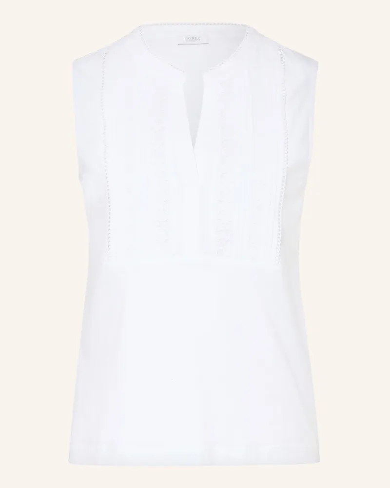 HOBBS London Blusentop Millie Mit Lochspitze weiss Weiss