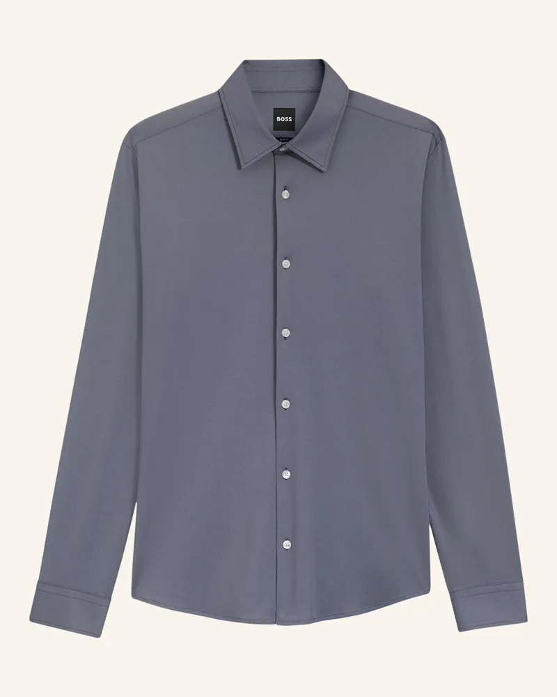 HUGO BOSS Casual Hemd P-Roan-K-F-261 Slim Fit blau Dunkelblau