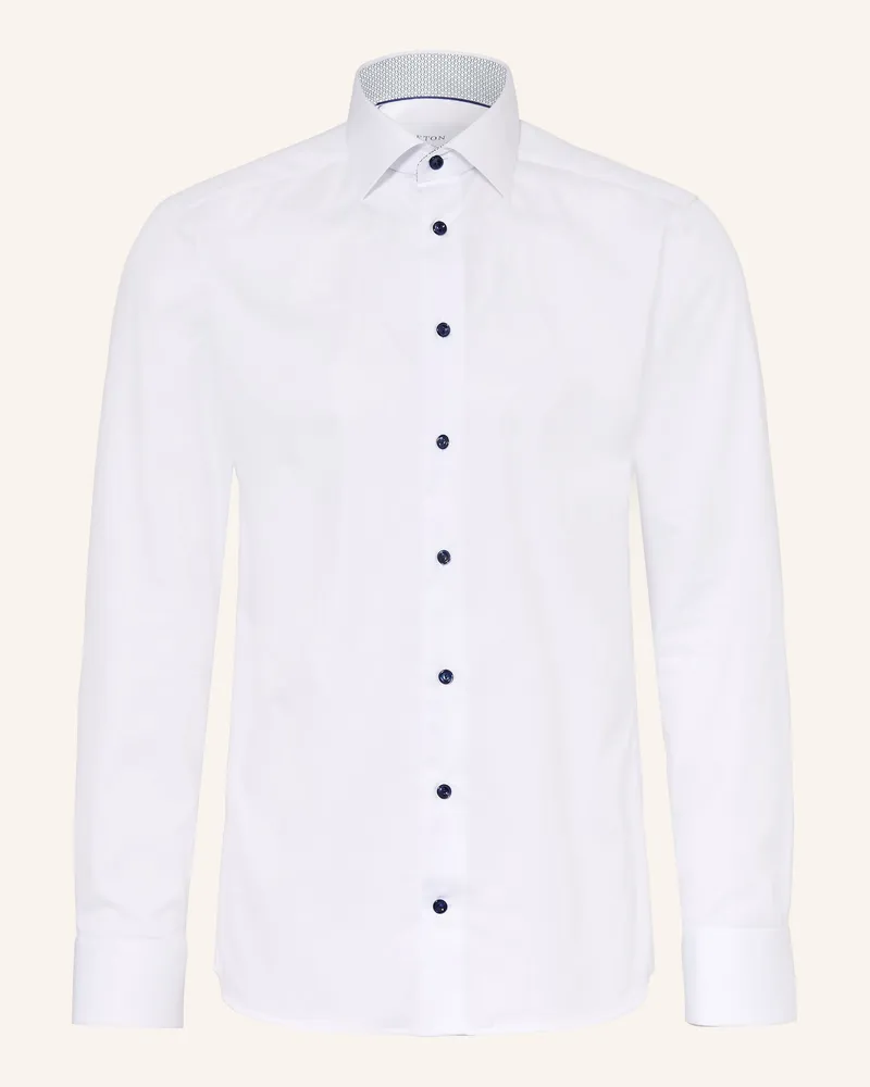 Eton Hemd Slim Fit weiss Weiss