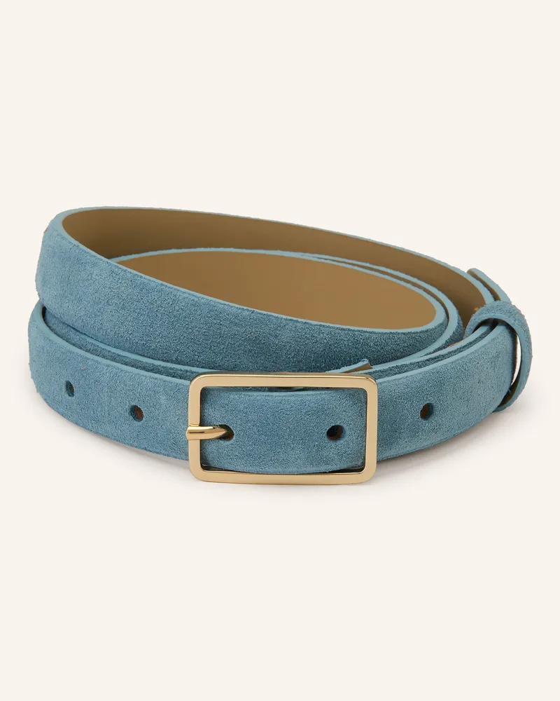 Abro Ledergürtel blau Blaugrau