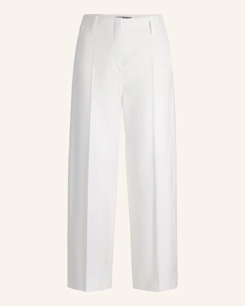 windsor. Bundfaltenhose weiss Weiss