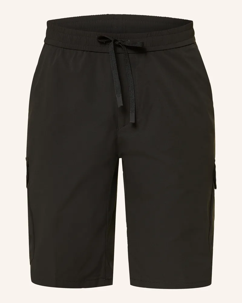 HUGO BOSS Cargoshorts Urbanex Tapered Fit schwarz Schwarz