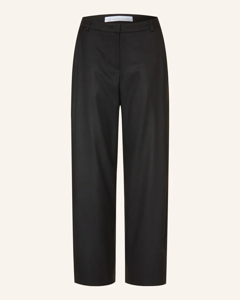 RAFFAELLO ROSSI  Marlenehose Fraya Aus Flanell schwarz Schwarz