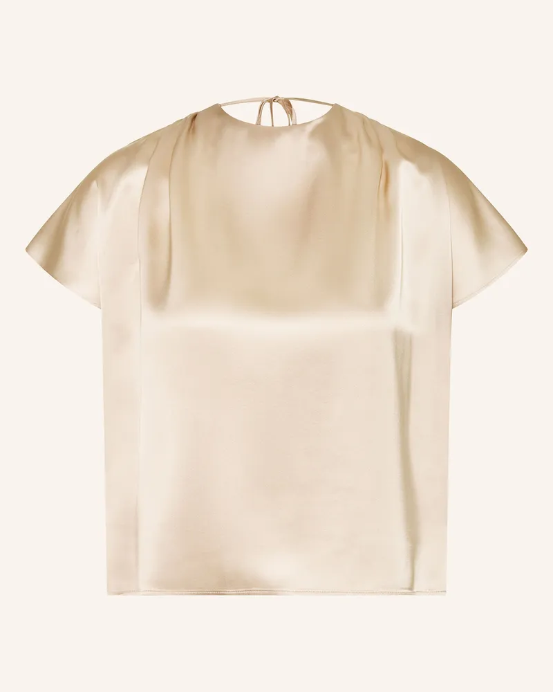 Luisa Cerano Blusenshirt Aus Seide beige Camel