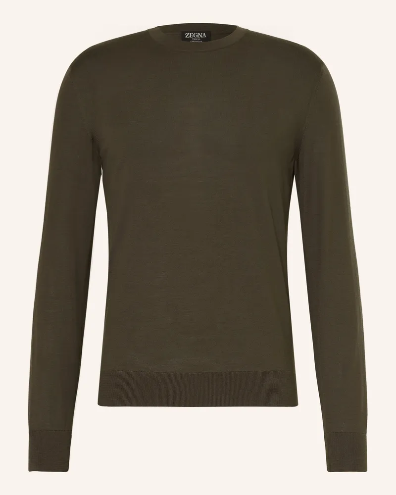 Ermenegildo Zegna Pullover Trofeo gruen Khaki