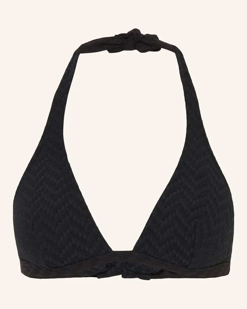 Vilebrequin Neckholder-Bikini-Top Fleche schwarz Dunkelblau